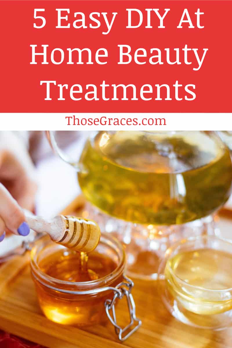 Want to try some easy home beauty treatments to save a little money? Check out these 5 simple DIY ideas! 