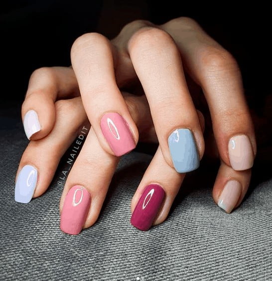 indie pastel nails