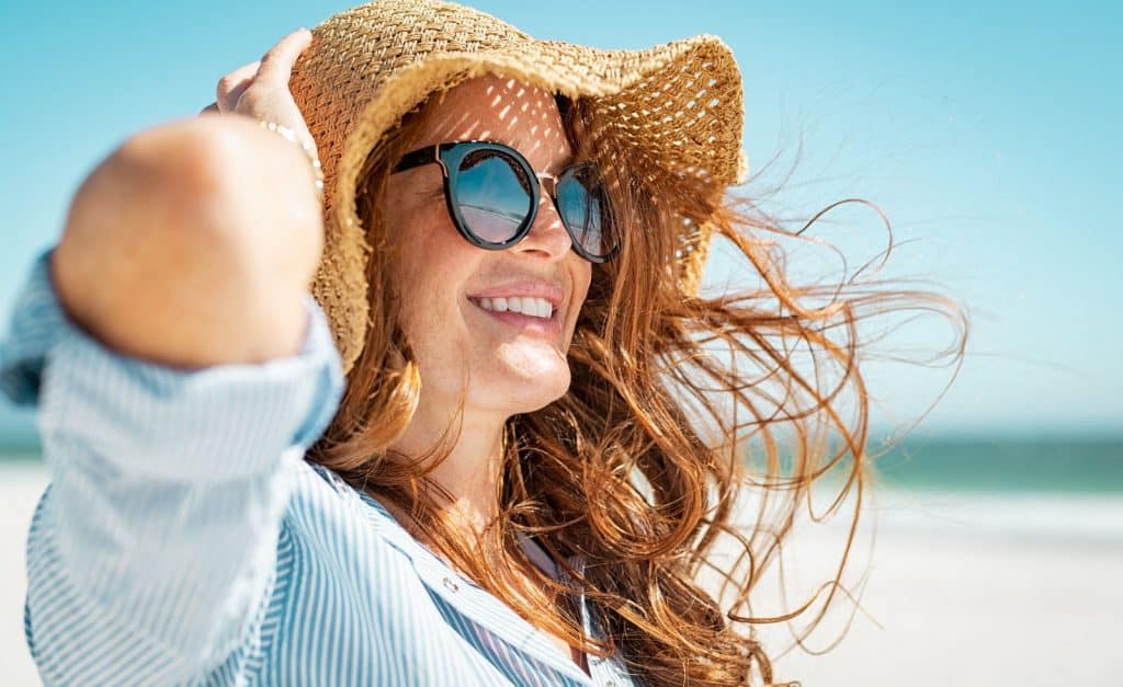 tanning outside protective sunglasses 1