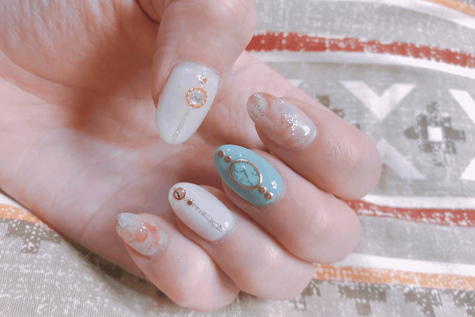 mandala nail art design