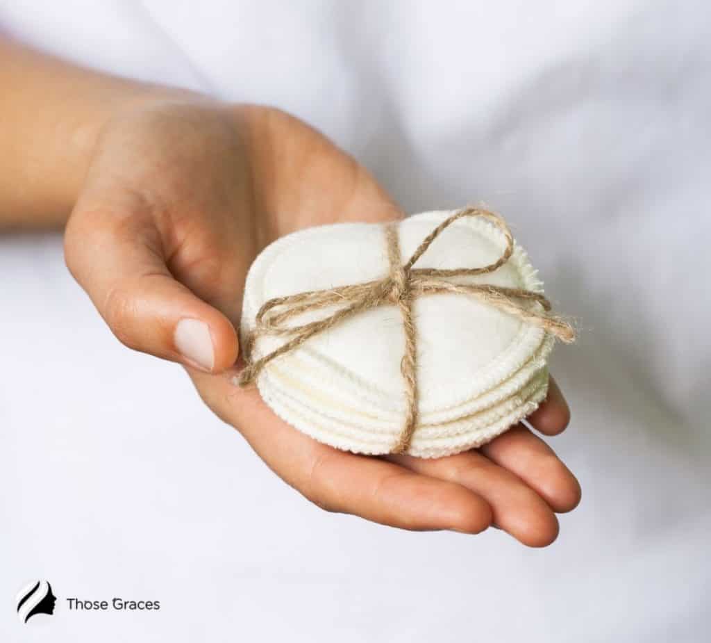 reusable round cotton pads