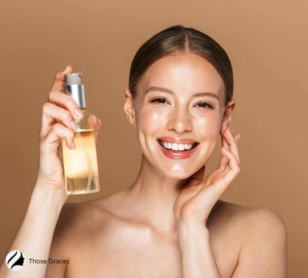 pretty lady holding an oil cleanser so Can I use cleansing oil everyday?