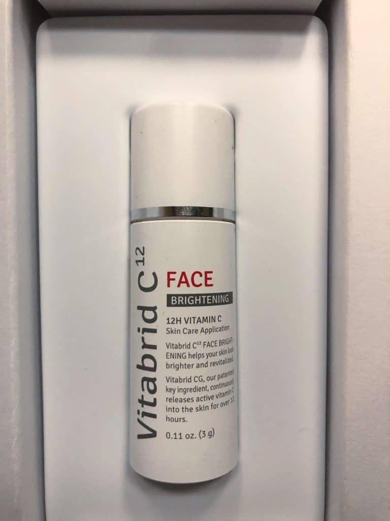 Vitabrid c12 face brightening powder bottle
