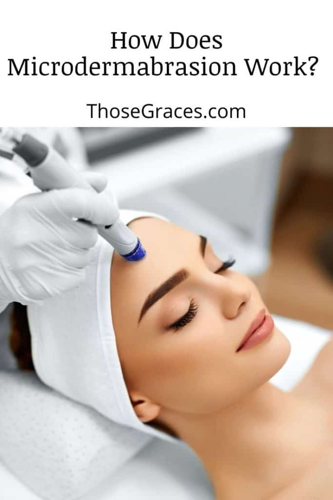 a girl getting microdermabrasion treatment