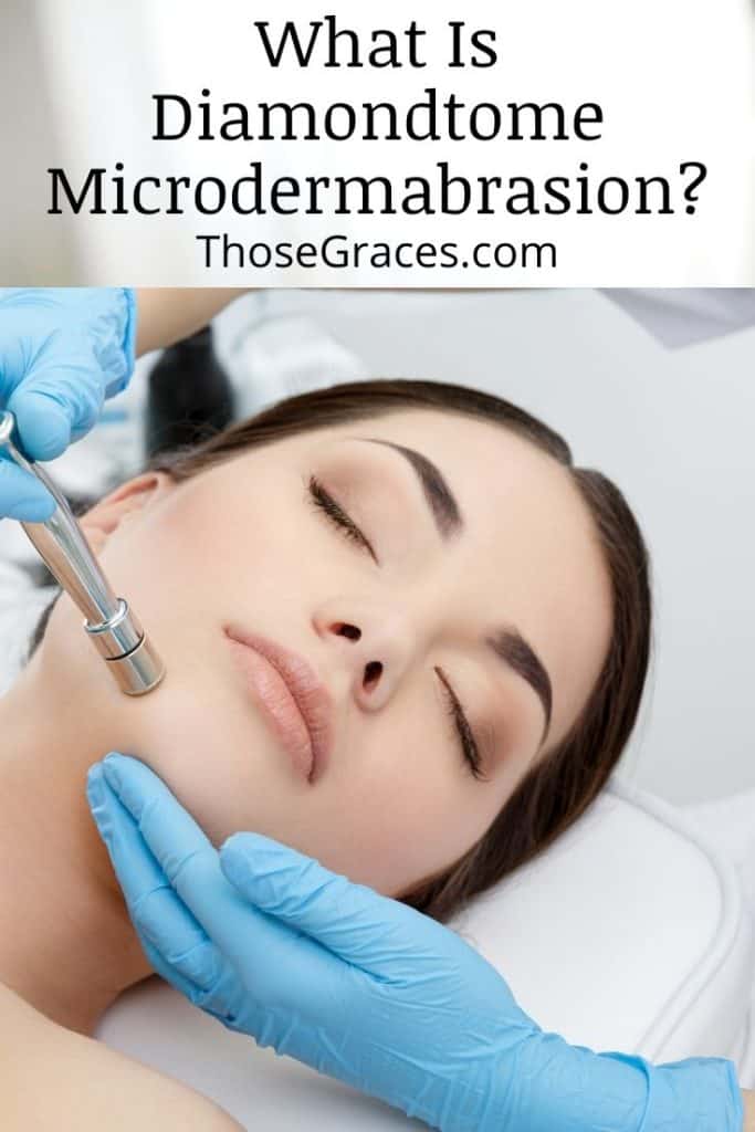 A white girl receiving microdermabrasion treatment