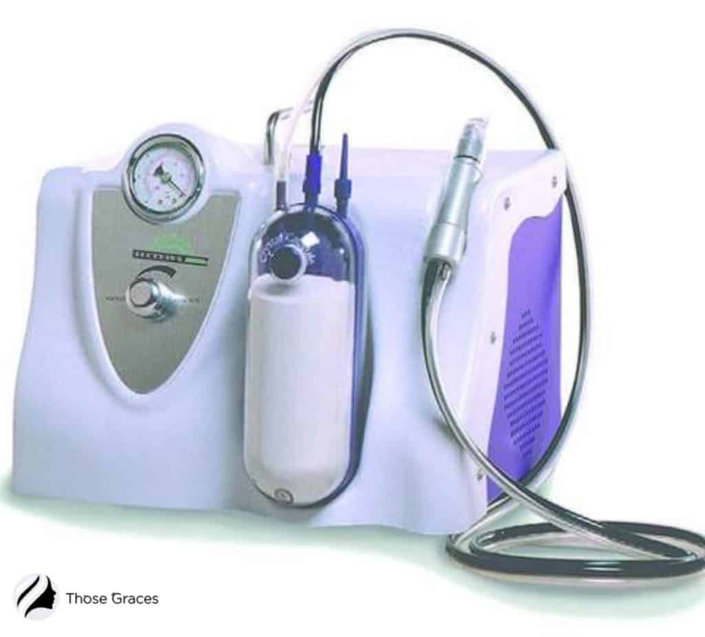 A picture showing microdermabrasion machine