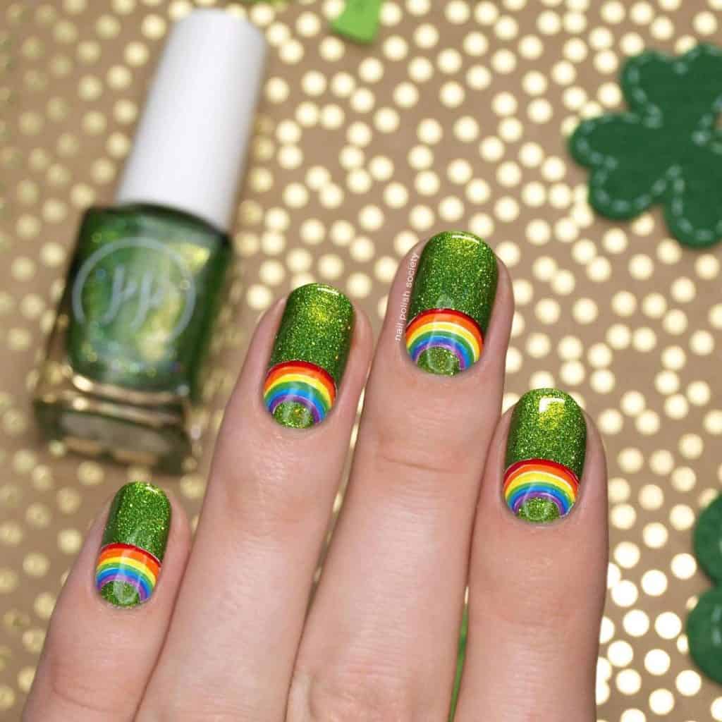 St. Patrick nail design