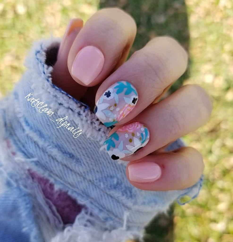 spring floral nail designs