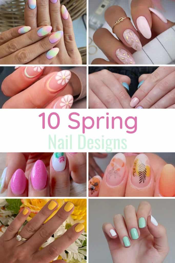 pretty spring nail designs