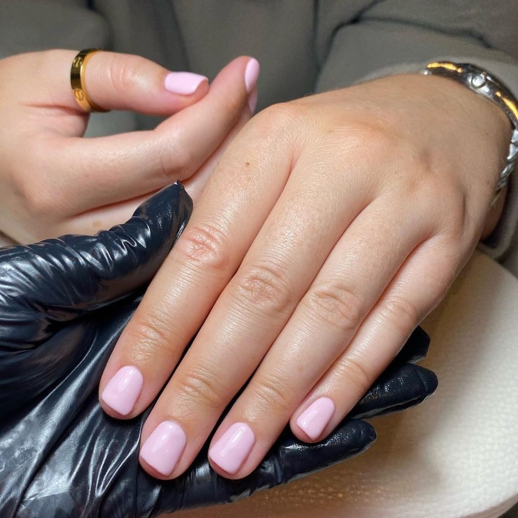 Celebrities Wearing the Baby Pink Nail Polish Trend  POPSUGAR Beauty