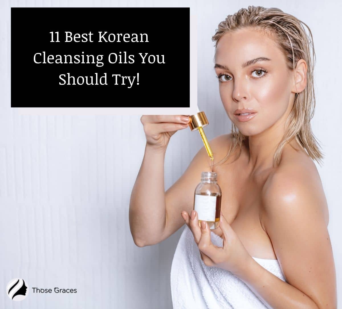 model using the best korean cleansing oil