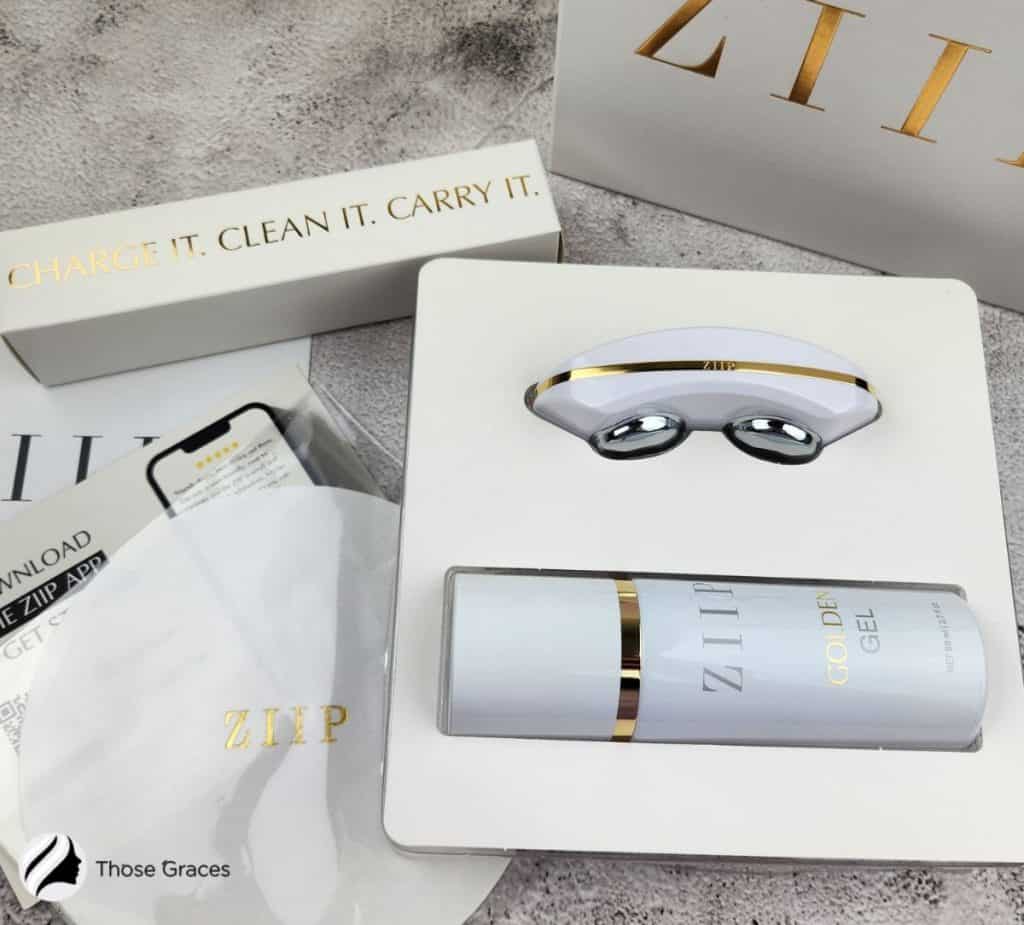 ZIIP Beauty Nano Current device on its premium box