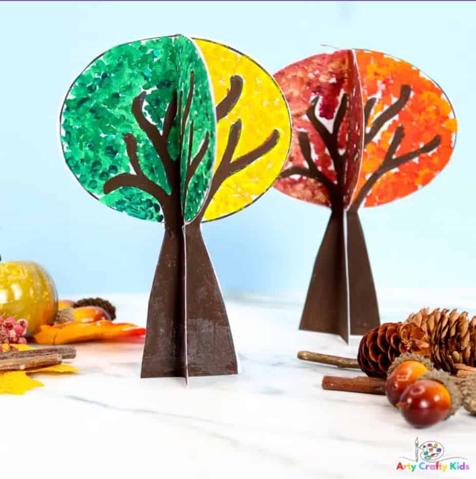 3D Autumn Tree Crafts