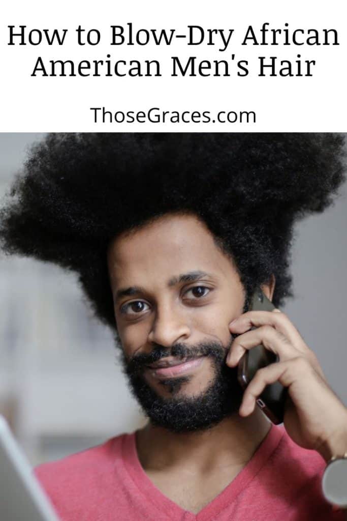 African American Man using his phone