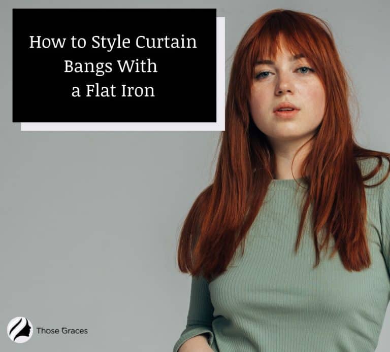 How To Style Curtain Bangs With A Flat Iron Tips And Tricks 