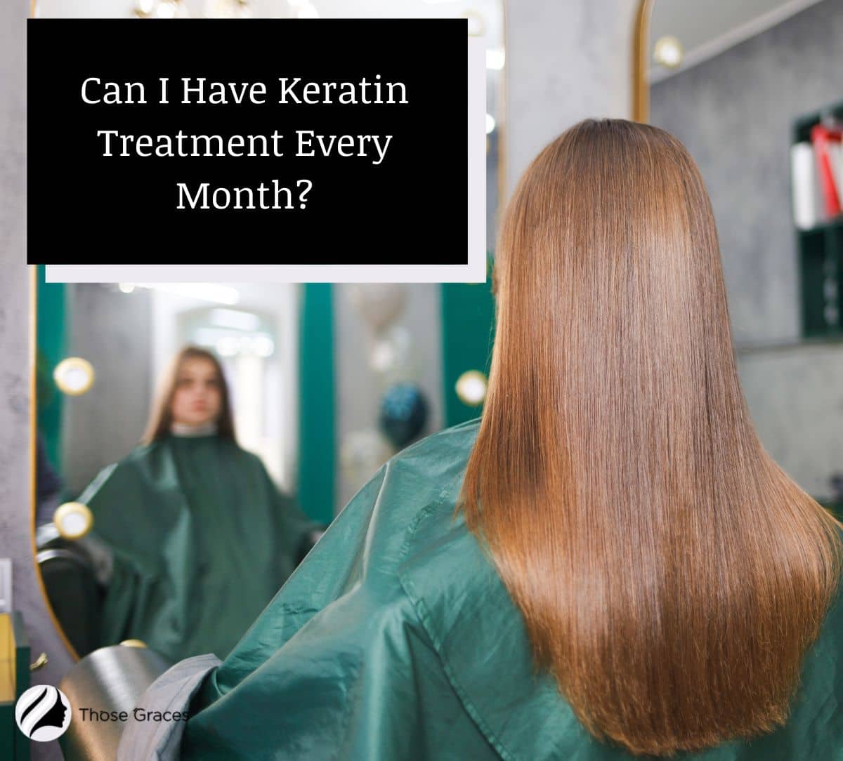 lady with long straight hair achieved through keratin treatment
