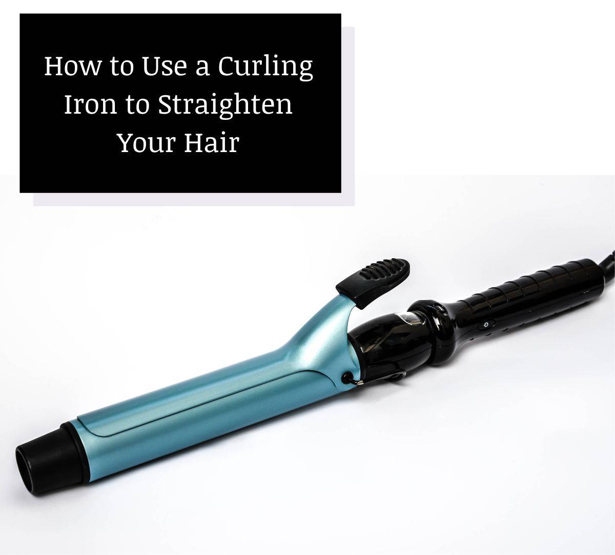 ceramic curling iron below the text 